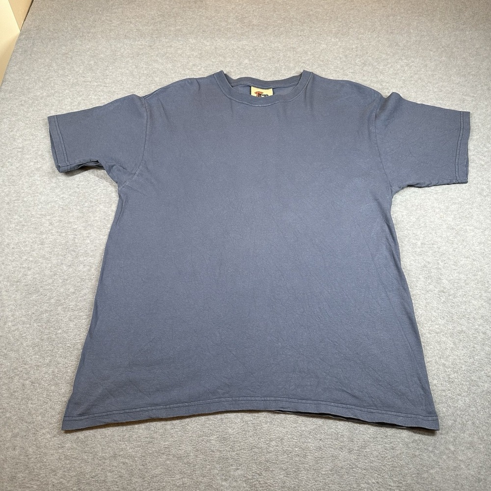 Tough T's By Wear Guard Tee Mens L Blue Gray Ring Spun Cotton Chorecore Grunge